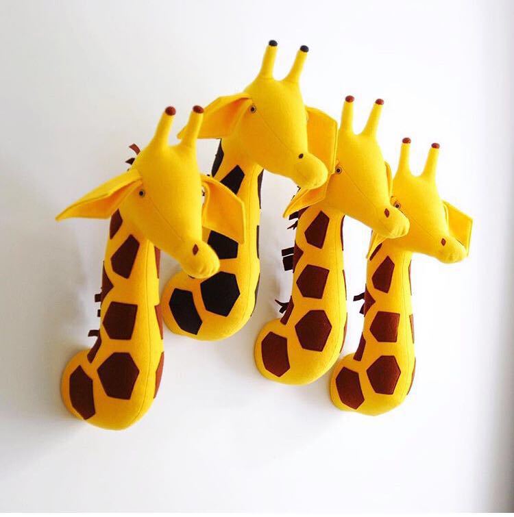Nordisk stil djurhuvud barnrum dagis dekorativa ornament väggdekoration / väggdekor: Giraff