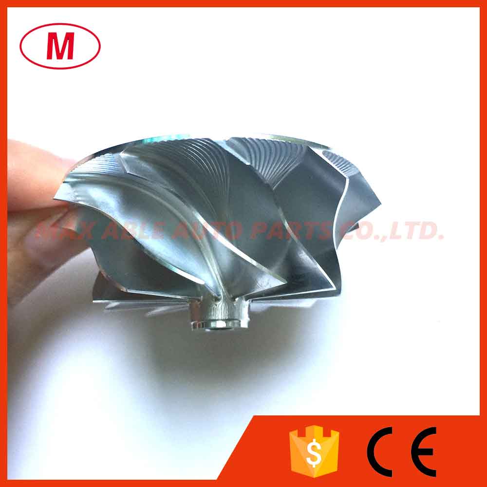 K04 41.000/50.96mm 11+0 blades Performance Turbo Billet compressor wheel/Aluminum 2618/Milling wheel for Turbocharger Cartridge