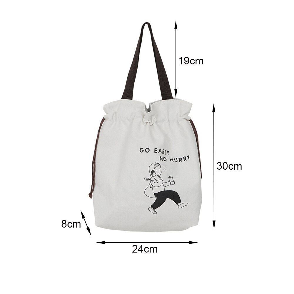 Borsa da pranzo in tela fodera in foglio di alluminio spesso scatola da pranzo borsa termica borsa da Picnic contenitore per la cena borse per la conservazione degli alimenti scolastici