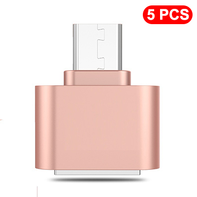 OTG Type C To USB 2.0 OTG Adapter USB C to USB 2.0 Converter Universal Male To Female Adapter Connector For Android Smartphones: Gold