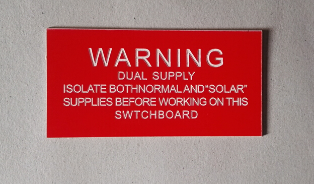 100pcs/lot SAA standard Solar warning label , PV warning label Best 3M adhesive, UV stable Solar labels, 5 years warranty