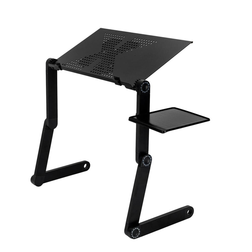 Opvouwbare Laptop Tafel Sofa Bed 360-Graden Rotatie Aluminium Voor Eten Ontbijt Trays Studeren Gadget 48X26cm