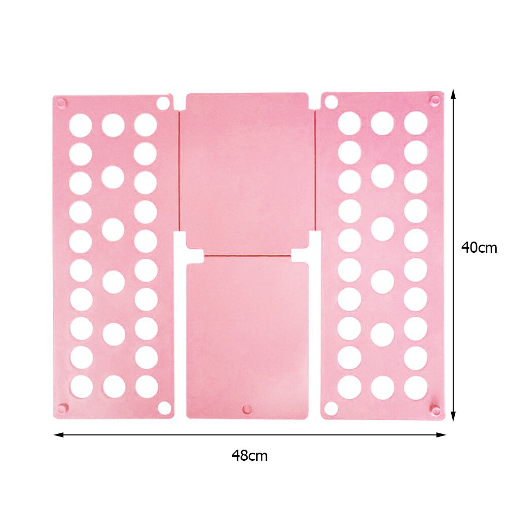 Planche à plier les vêtements pour adultes et enfants, pliage de dossier en plastique pratique détacha toutes les tailles pliage rapide des vêtements t-shirts: Pink for Kid