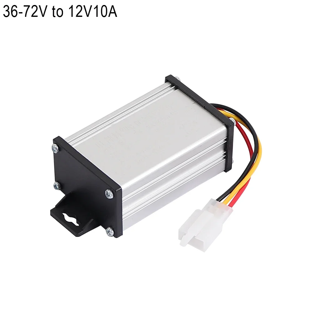 Adaptador convertidor transformador descendente bicicleta eléctrica Scooter transformador electrónico CC 36V 48V 60V 72V 96V a 12V 10A 20A: BLANCO