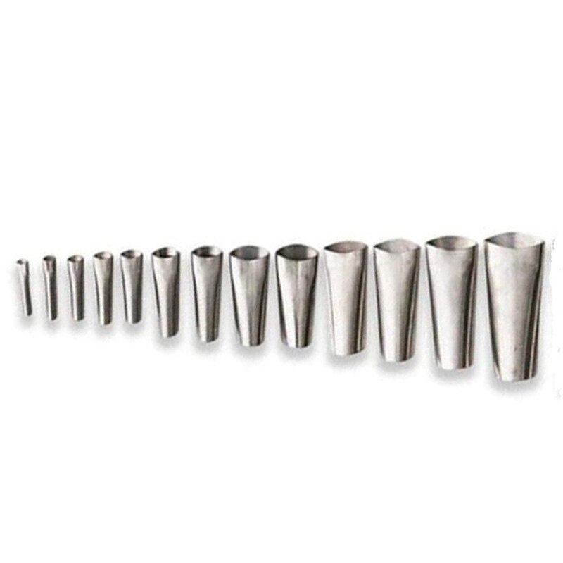 13 stuks kitspuitmond applicator, kitgereedschap, kitafwerkingsgereedschap, kitafwerkingsgereedschap voor roestvrij staal