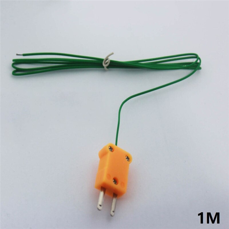 Temperature Measurement Line 1/2/3/5M Length Wire Thermocouple Tester Line Sensor Probe Multimeter Tester Line: PTFE line 1m
