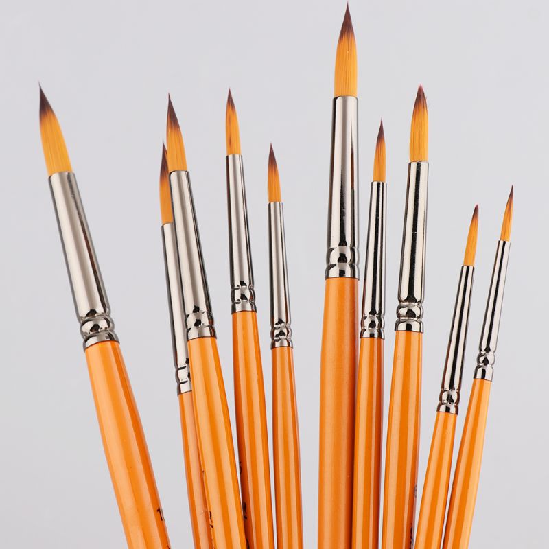 Bolígrafo muy fino pintado a mano suministros de arte Punta de dibujo pincel de Nylon acuarela pintura al óleo de acrílico artesanal