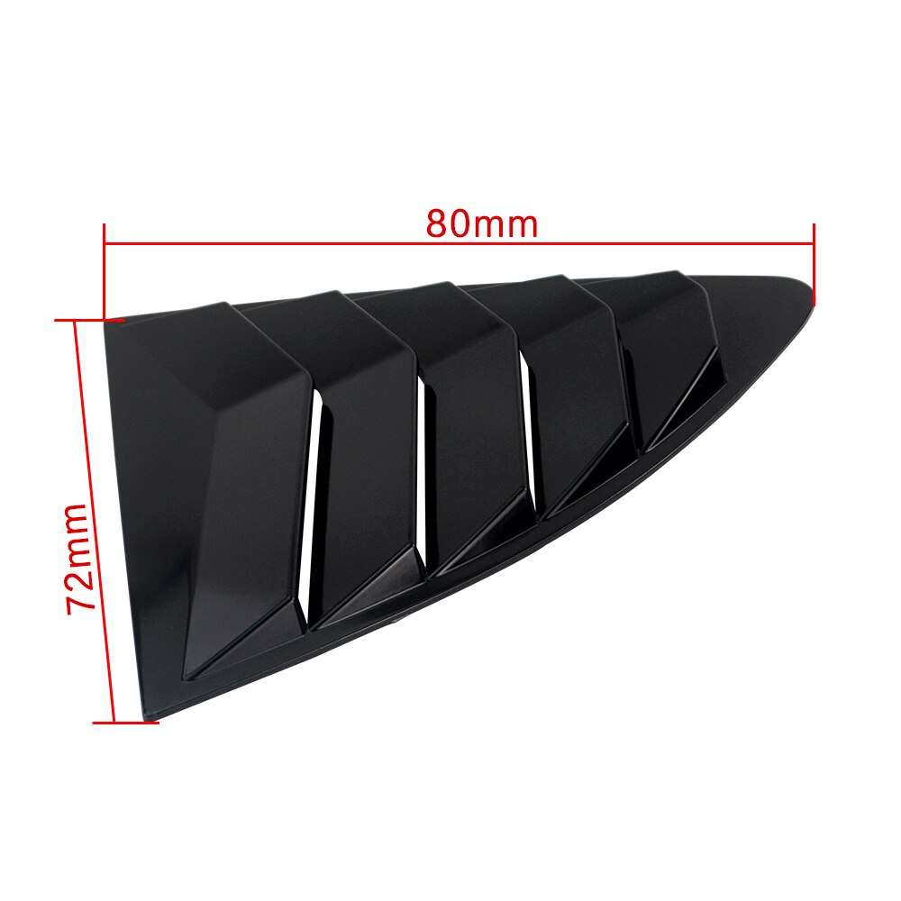 Rear Quarter Window Louvers Spoiler Panel for Scion FRS for Subaru BRZ for Toyota 86 GT86 ABS Stickers