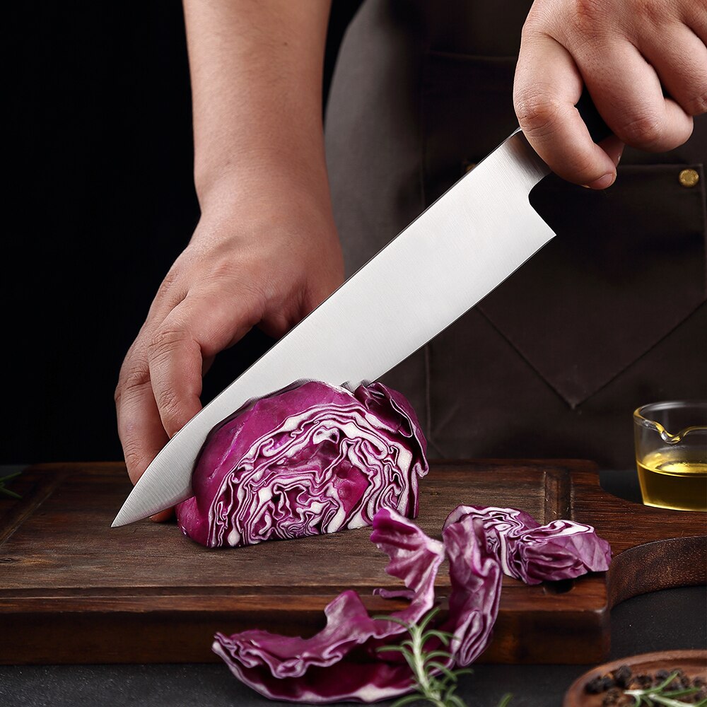 XITUO 12 Inch Chef Knife High Japanese 4Cr13 Stainless Steel Kitchen Knives Cleaver Meat Slicing Gyuto PP Plastic Handle
