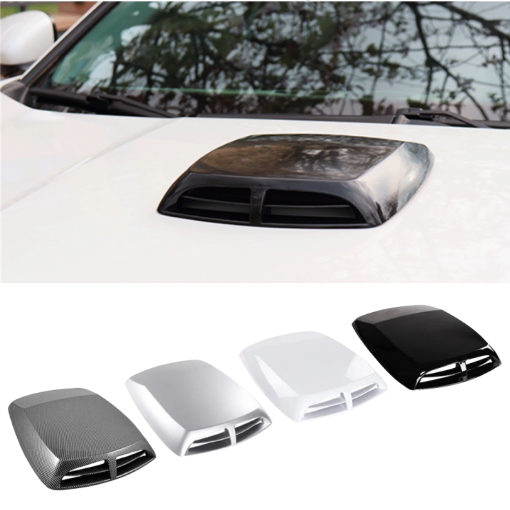 Universal Roof Air Vent Car Hood Scoop Vents Air Flow Intake Hood Scoop Vent Turbo Bonnet Sticker Cover for Car
