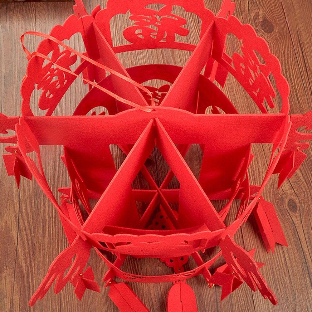 Lampa 3d lykta kinesisk röd lykta år kinesisk stil vacker festlig traditionell 1 3 montering prydnadsföremål lycka till
