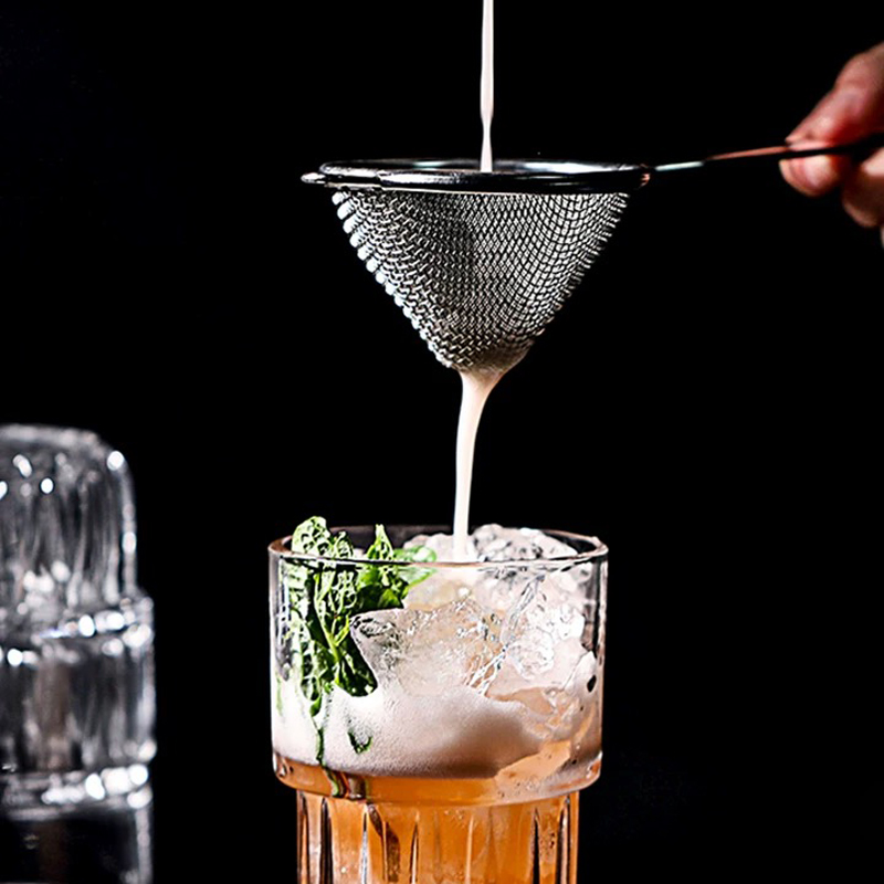 Bar Seele Doppel Deck Wein Filter Cocktail Sieb Edelstahl Sieb Filter Obst Abschaum Professionelle Barmann Werkzeuge