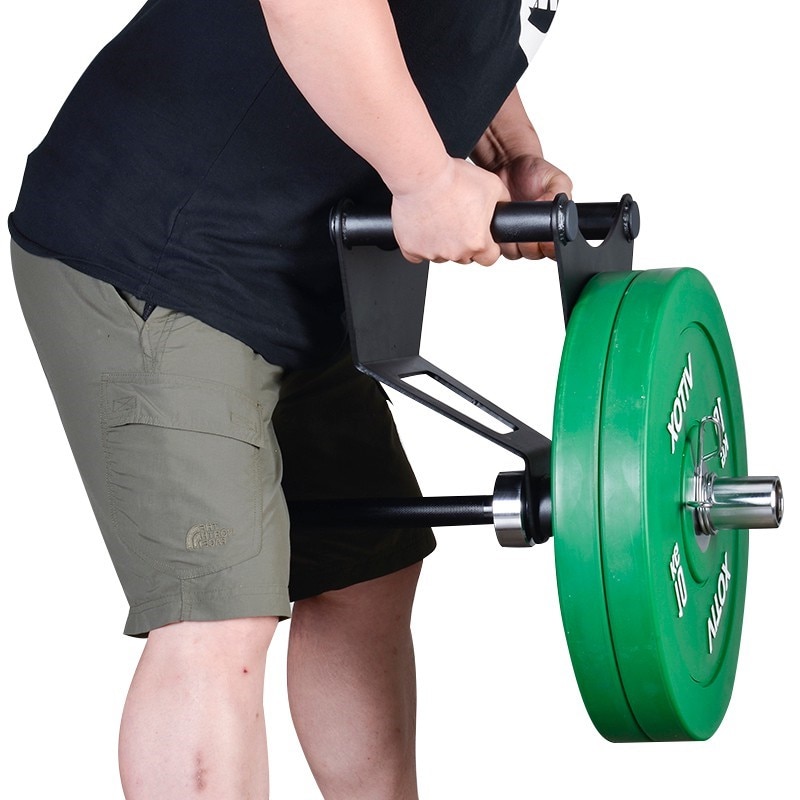 Home Gym Fitness Barbell Attachment For Deadlift Squat Workout V-Bar Core Strength Trainer Weight Lifting Handle Rowing Bar Rod