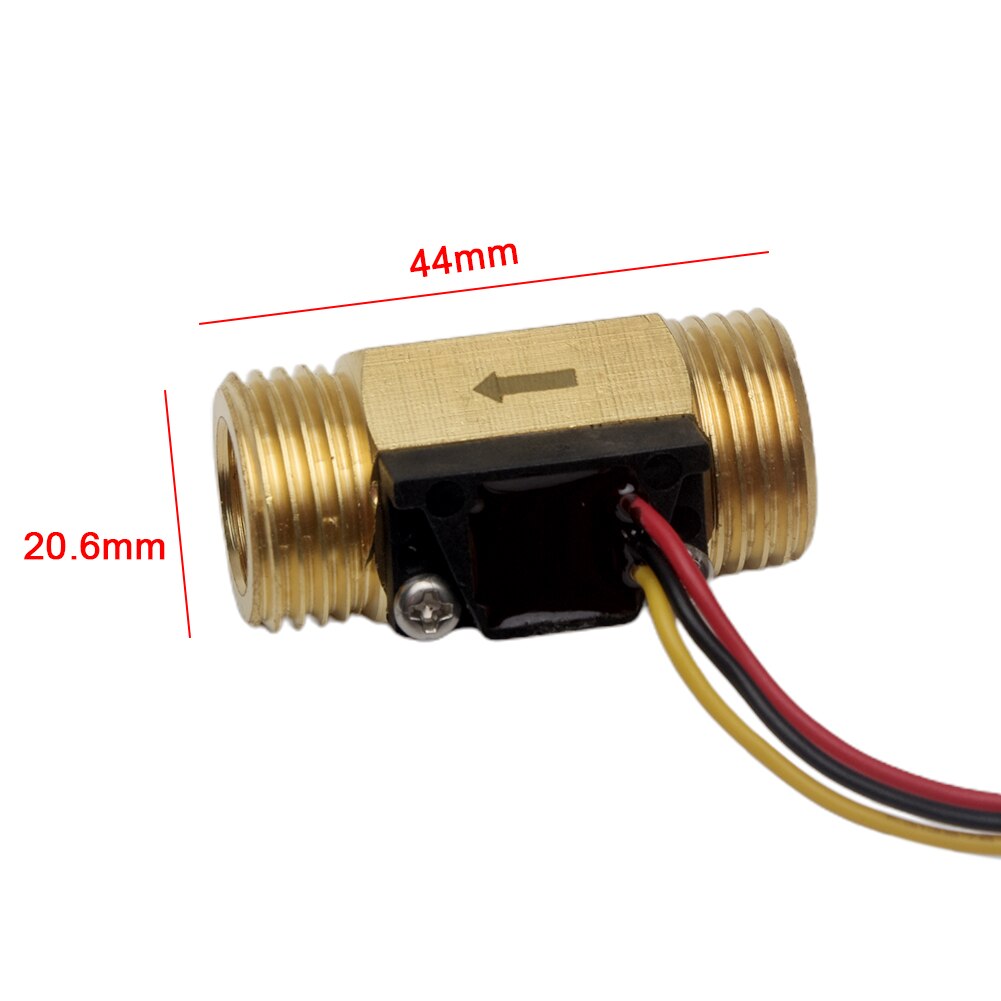 Liquid Control Easy Install Copper Water Flow Sensor Switch Measurement Drinking Fountain Coffee Machine Flowmeter Hall Effect