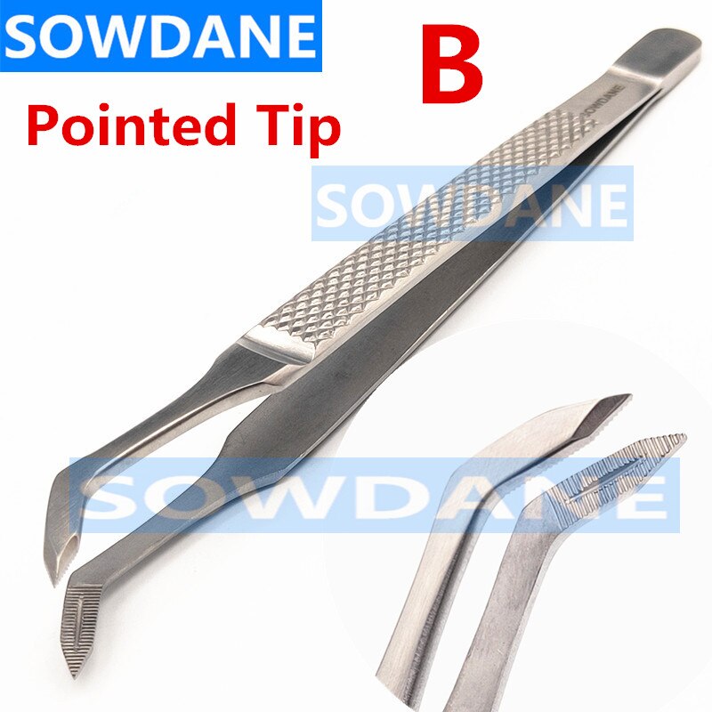 Tandheelkundige Extractie Pincet Wees End Wortel Splinter Forcep Ronde Tip Wortel Tip Pick Pincet Dental Orthodontische Instrument Tool: 5 pieces B