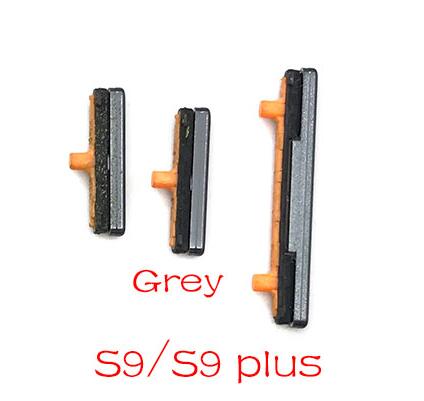 SIde Volume Button + Power ON / OFF Buttton Key Set For Samsung Galaxy Note 8 S8 S9 S10 Plus Replacement Parts: S9 S9 plus Grey