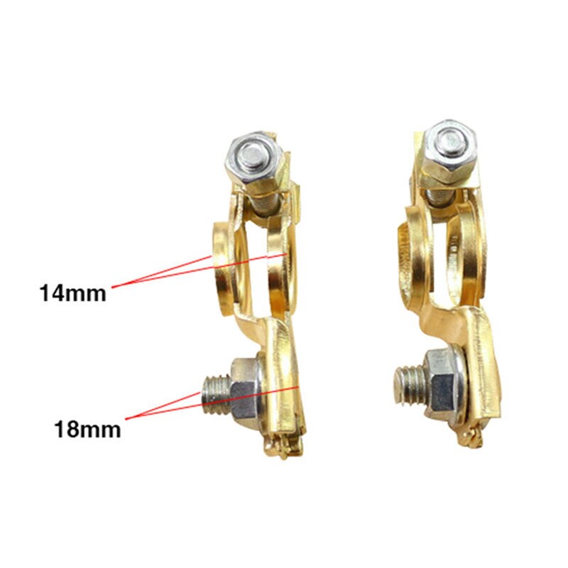 Car Battery Jump Starter Connector Battery Battery Clamp Red Black Line for Positive and Negative Electrodes with Protective Cap