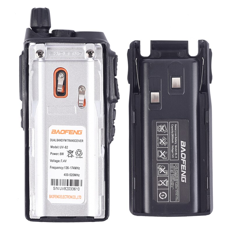2 pièces Baofeng Ture 8 W UV-82 10KM longue portée puissant talkie-walkie voie Radio Amador 8 Watts émetteur-récepteur Portable CB Vhf/uhf deux