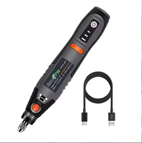 Herramienta rotativa inalámbrica USB de 35W Dremel DIY Mini taladro pluma de grabado eléctrico 3 velocidades Mini juego de taladro inalámbrico 8500r-21000r/min: verde
