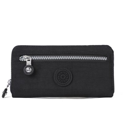 Lange geldbörse dame zipper standard brieftasche 19*11*2,5 cm: Black