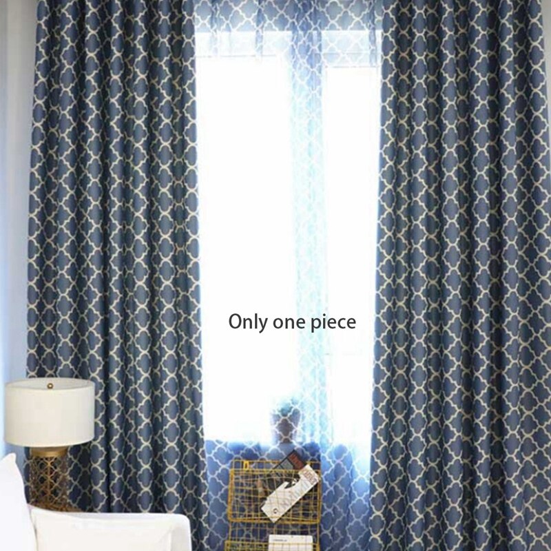 Living Room Bedroom Oval Paper Printing Curtains Blackout Curtains Home Decoration