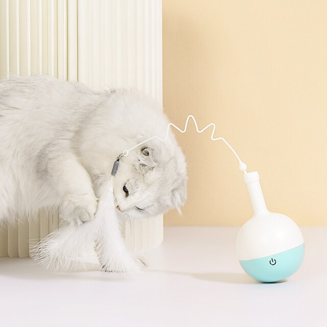 Elektrische interaktive Haustier Spielzeug Flasche bilden Katze Spielzeug mit Lebensmittel Zubringer funktion