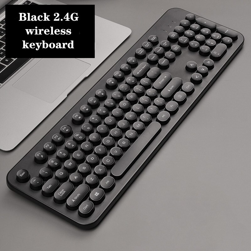 2.4G Wireless Keyboard and Mouse Protable Mini Keyboard Mouse Combo Set For Notebook Laptop Mac Desktop PC Computer: Black