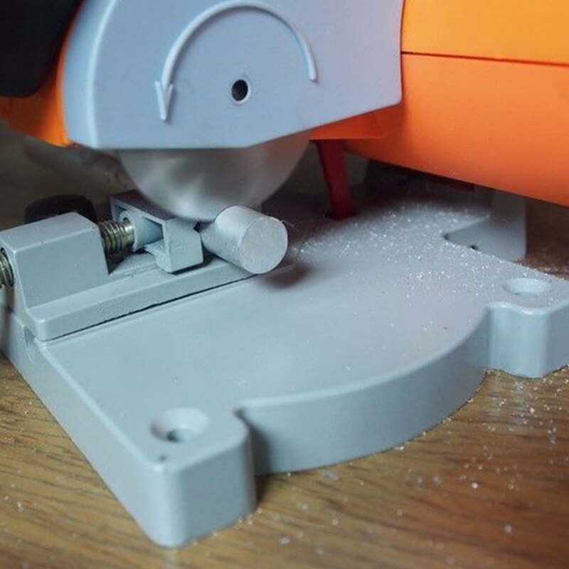 Mini scie électrique découpeuse haute vitesse banc coupe lame en acier pour couper le métal bois plastique réglable prise ue