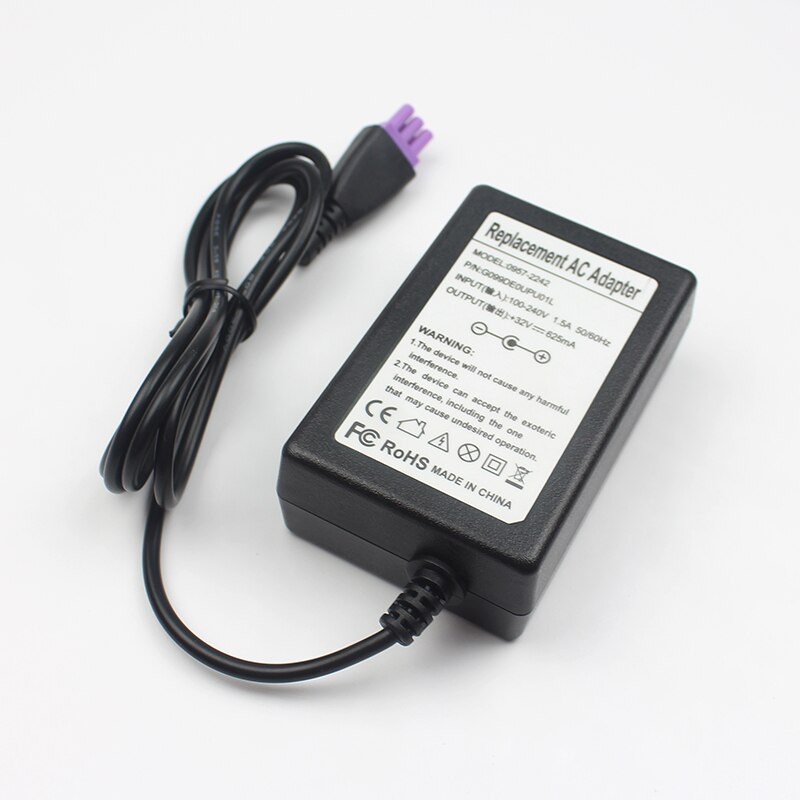 32V 625MA AC Netzteil Adapter Ladegerät für Hp Drucker Officejet 4500 Drahtlose G510n Deskjet 6940 0957-2242 2289 2269 EU Stecker