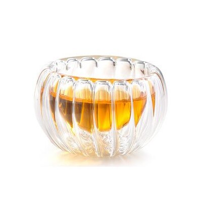 Kurpitsa lasi kaunis teekuppi , 50ml kirkasta kaksiseinäistä lasikuppia