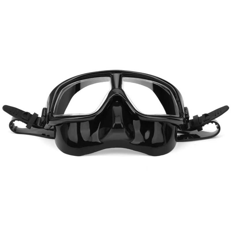 Duiken Bril Siliconen Duikbril Professionele Anti‑fog Comfortabele Waterdichte Snorkeluitrusting Duikbril: black