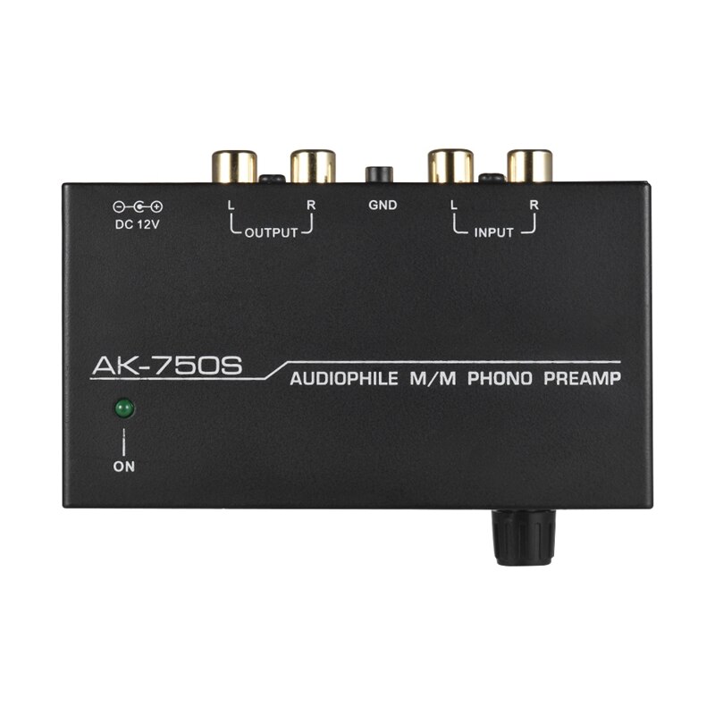 Ak-750S Mixer met Niveauregeling, Mobiele Telefoon Voorversterker Voorversterker Rca Input en Output Interface, Eu Plug
