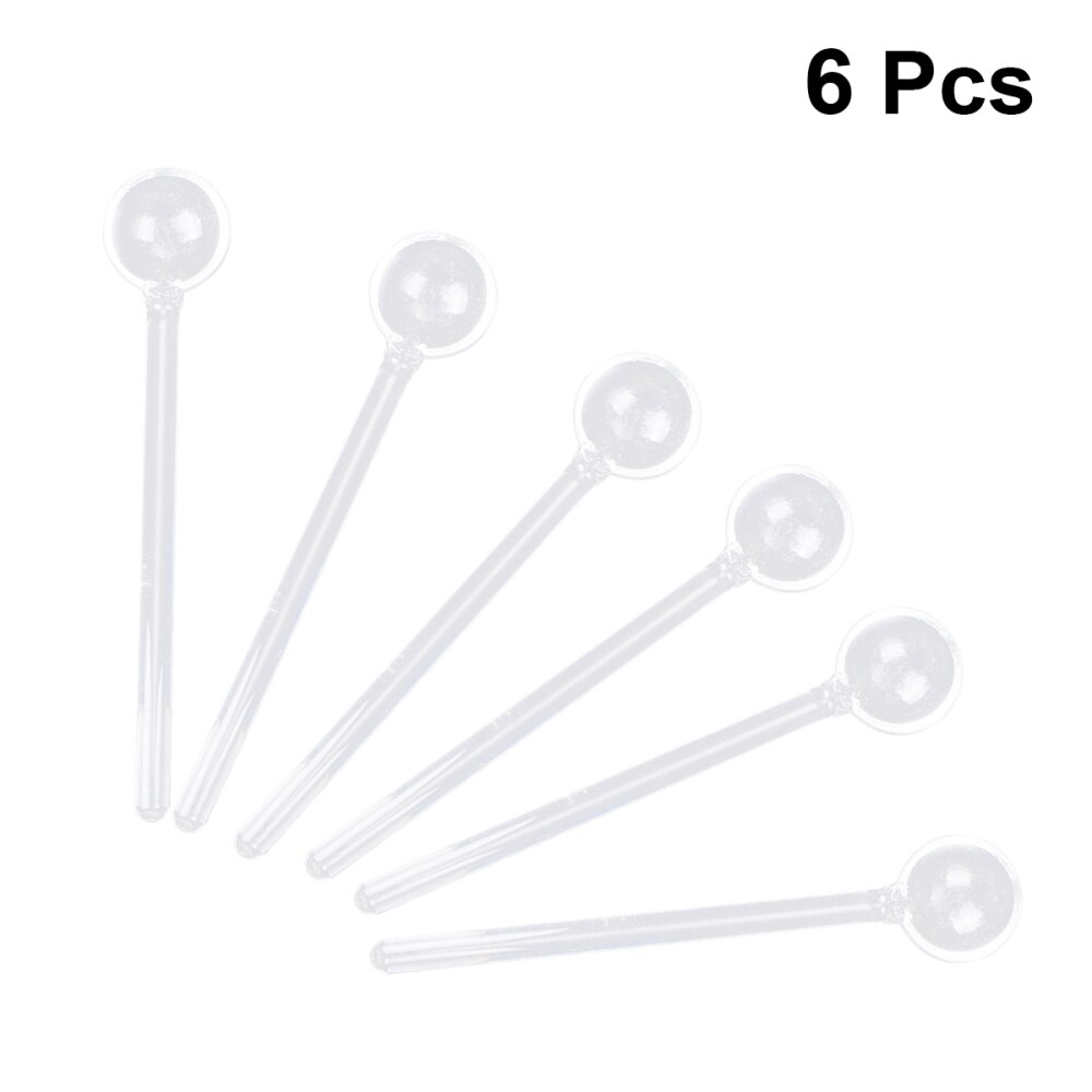 Lange Handvat Glas Lepels Mooie Clear Koffie Roeren Lepels Glas Bestek Thee Lepels Voor Party Bar Thuis