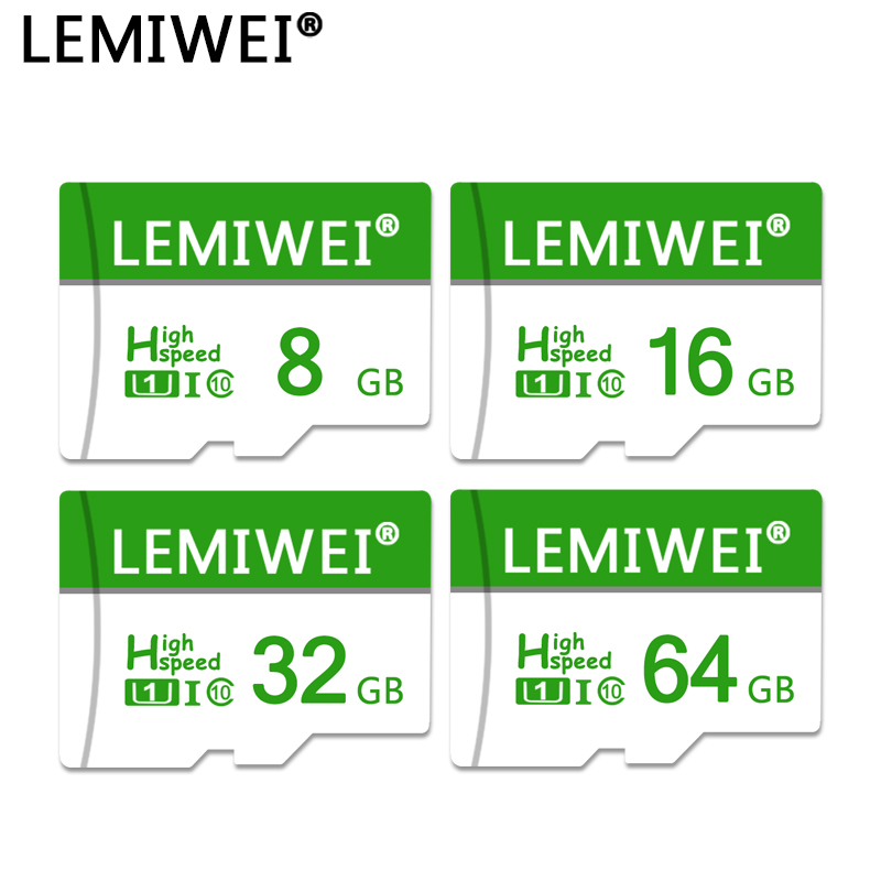 Klasse 10 Geheugenkaart 64Gb 32Gb 16Gb 8Gb Tf Flash Card Lemiwei Hoge Snelheid U1 C10 tf Kaart Voor Telefoon