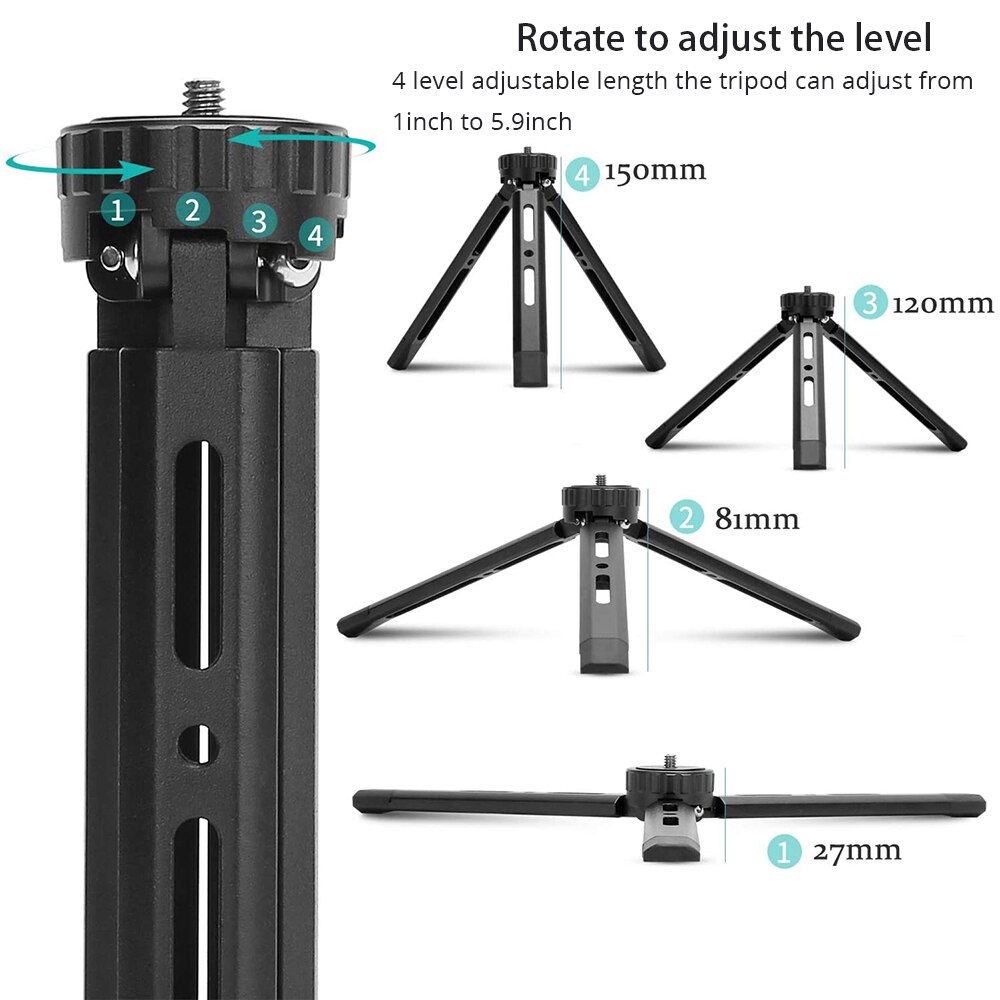 Trépied Magnétique PlusAcc 176 Cm Pour MagSafe - Support Téléphone Rotatif 360°, Télécommande Détachable, Compatible IPhone Et Smartphones