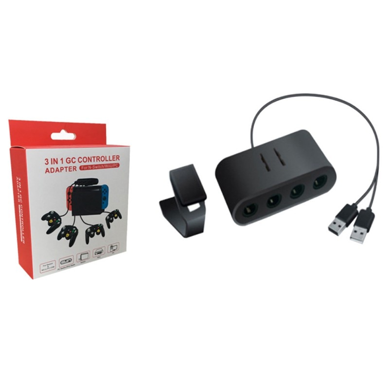 2 In 1 GameCube Controller Adapter Converter For Wi i U PC For WiiU For Nintend Switch For NS