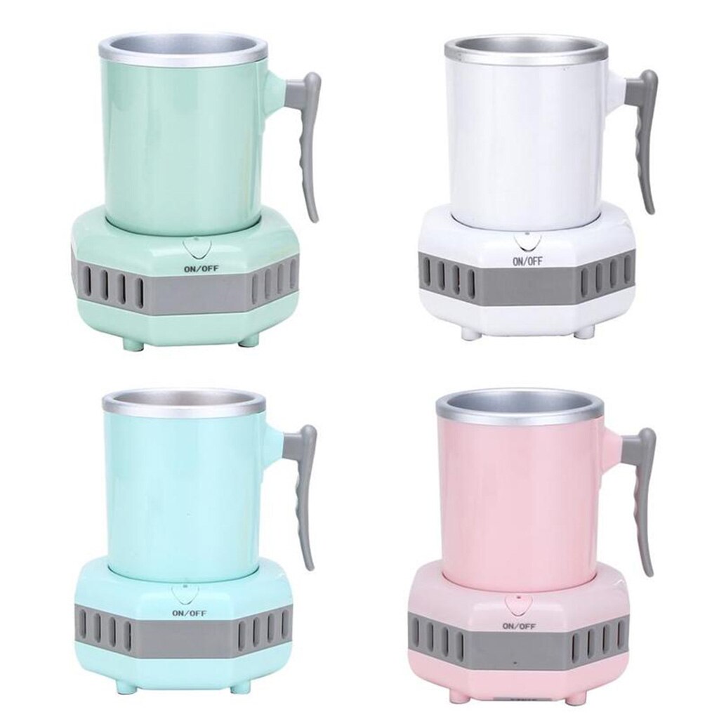 Mini Quick Electric Ice Maker Machine Kettle Drink Chiller for Milk Coffee