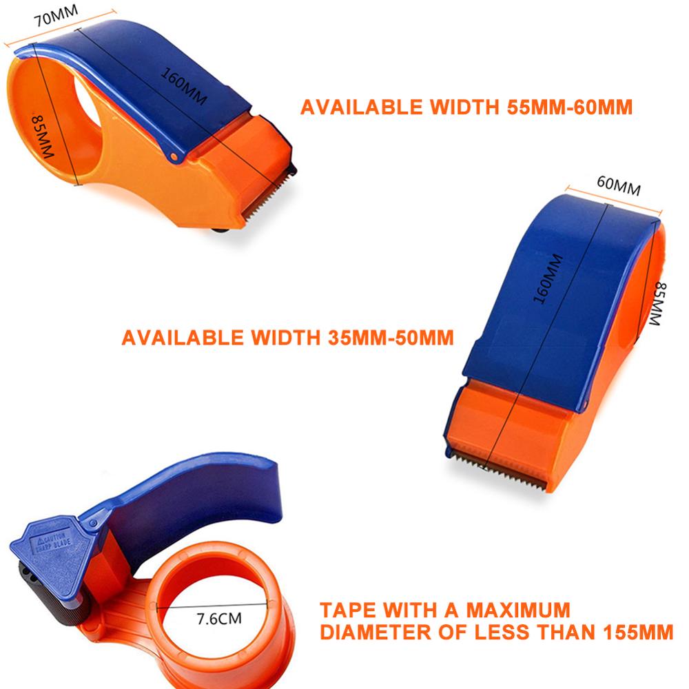 Plast tätning packer tejp dispenser förpackning paket 60mm bredd rull tejp skärare tätning tejp hållare manuell förpackningsmaskin
