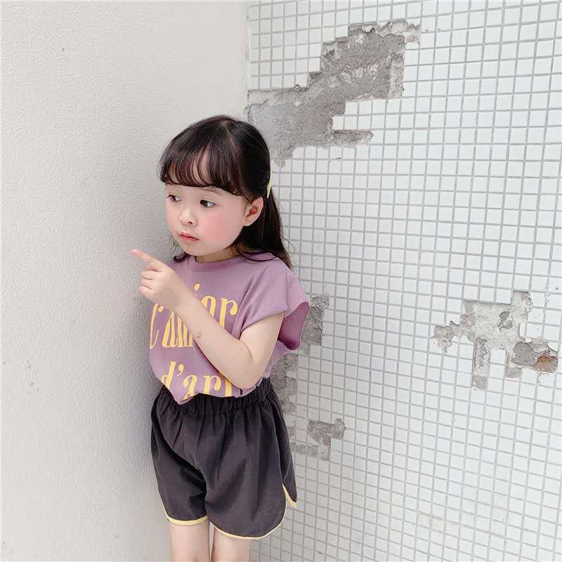 Kinderkleding Zomer Meisjes Koreaanse Zomer Mouwloos T-shirt Vest