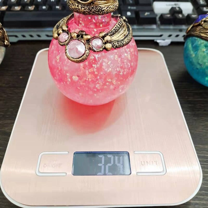 Magic Moon Bottle for Magic Potion Resin Decoration Handmade Crystal Gemstone Wishing Bottles for Her