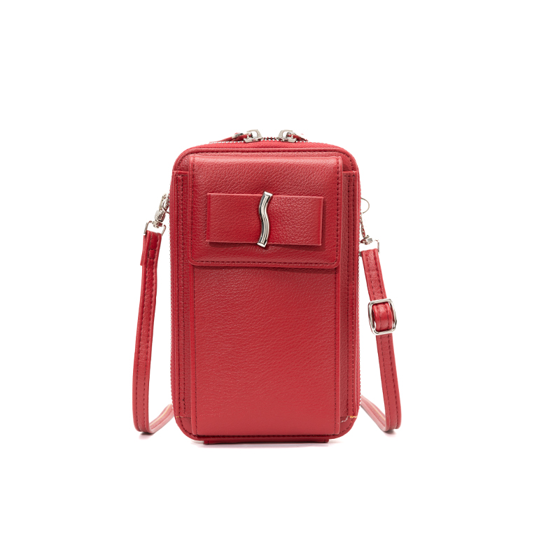 frauen Schulter Tasche Crossbody Telefon Brieftasche Kleine PU Leder Geldbörse Karte Halfter Für Weibliche: rot