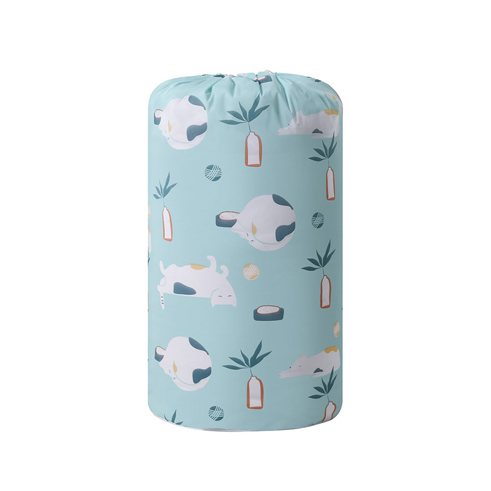 1 Stuk Ins Gedrukt Quilt Zak Grote Quilt Afwerking Stof Organizer Speelgoed Verpakking Zak Voor Thuis Beddengoed Item Organizer: Blauw