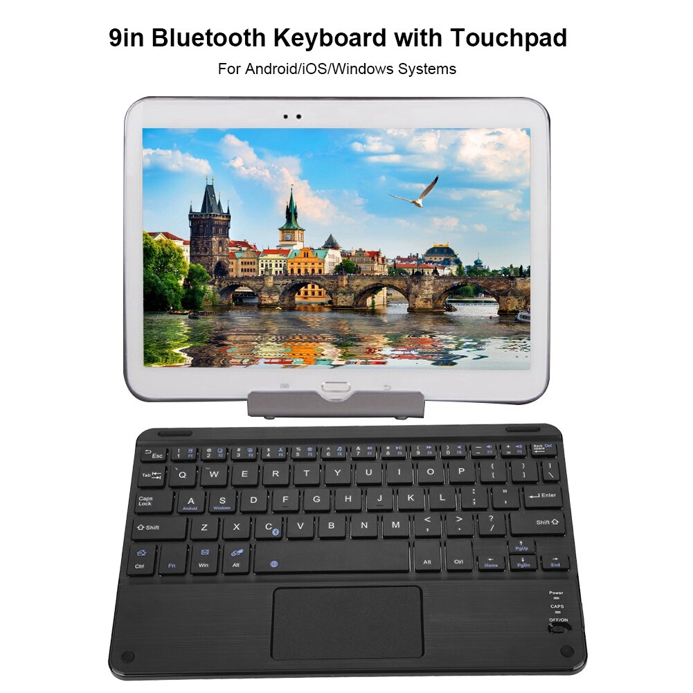 9in Bluetooth keyboard BT Touchpad Keyboard Power Saving Laptop BT Keyboard with Touchpad Multi-functional keyboard