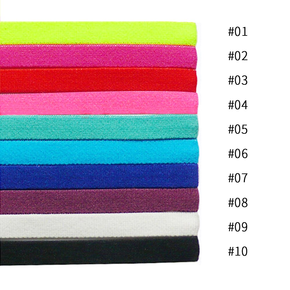 Bandeau attache-cheveux de Yoga couleur bonbon pour homme et femme,accessoire de sport antidérapant, caoutchouc élastique, idéal pour le Running et le Football, 1 pièce,