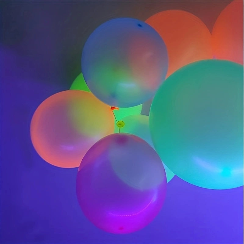 20 Stück Party-Luftballons, UV-Schwarzlicht, reaktive Neon--fluoreszierende Luftballons, leuchtet Ich bin Dunkeln, Ballon für Erwachsene, Hochzeit, Hallowe
