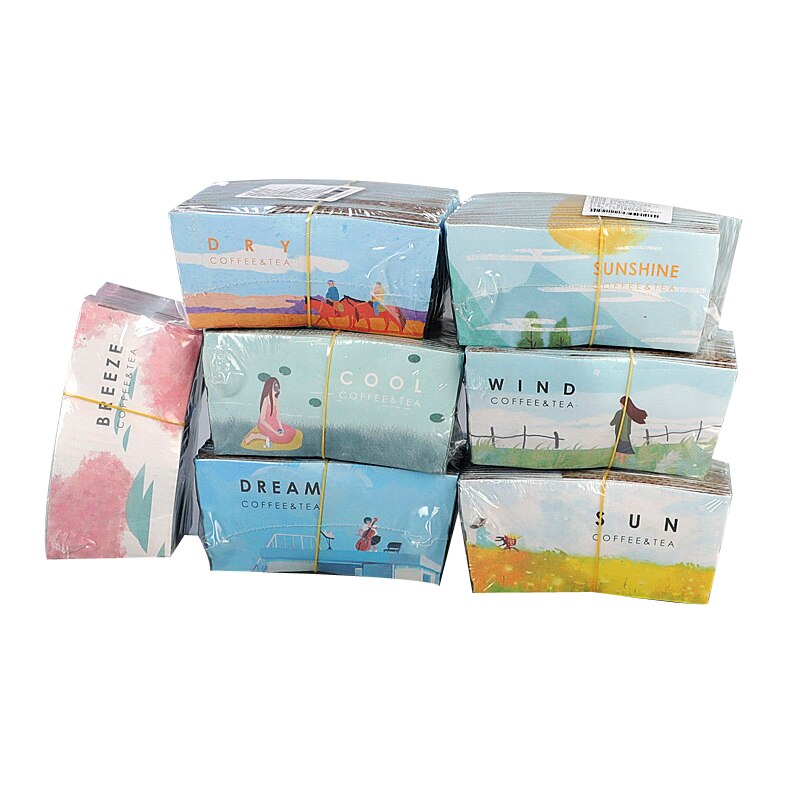 25PCS Disposable Cup Sleeve Paper Kraft Cold Drinks Tea Coffee Beverage For Coffee Shops Takeaway Water Bottle Party Decor: Random pattern1