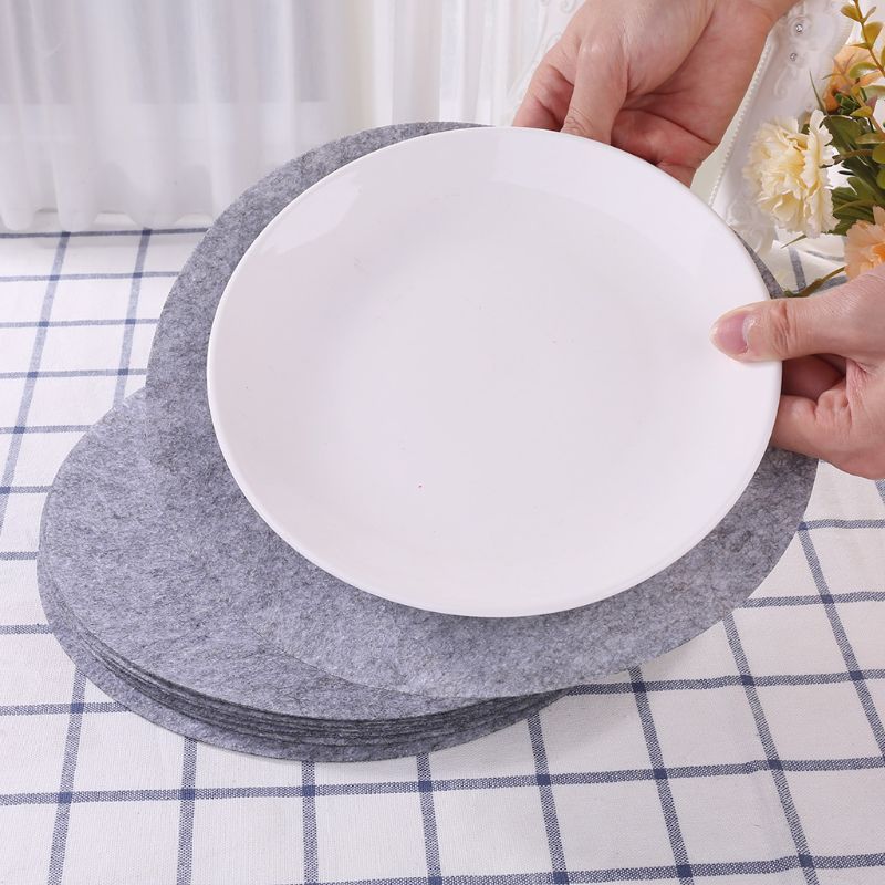 Set  of 24 mjuka filtplåtavdelare 3 storlekar pan separator pads köksredskap bakeware kruka staplingsskydd maträtt repskydd