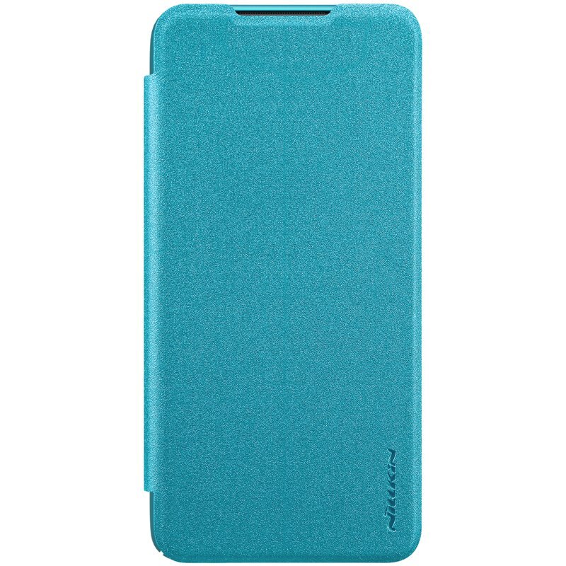 for Redmi Note 8 Pro case flip cover, NILLKIN case for Xiaomi Redmi Note 8 Pro mobile phone sparkle PU leather folding book: Sky Blue