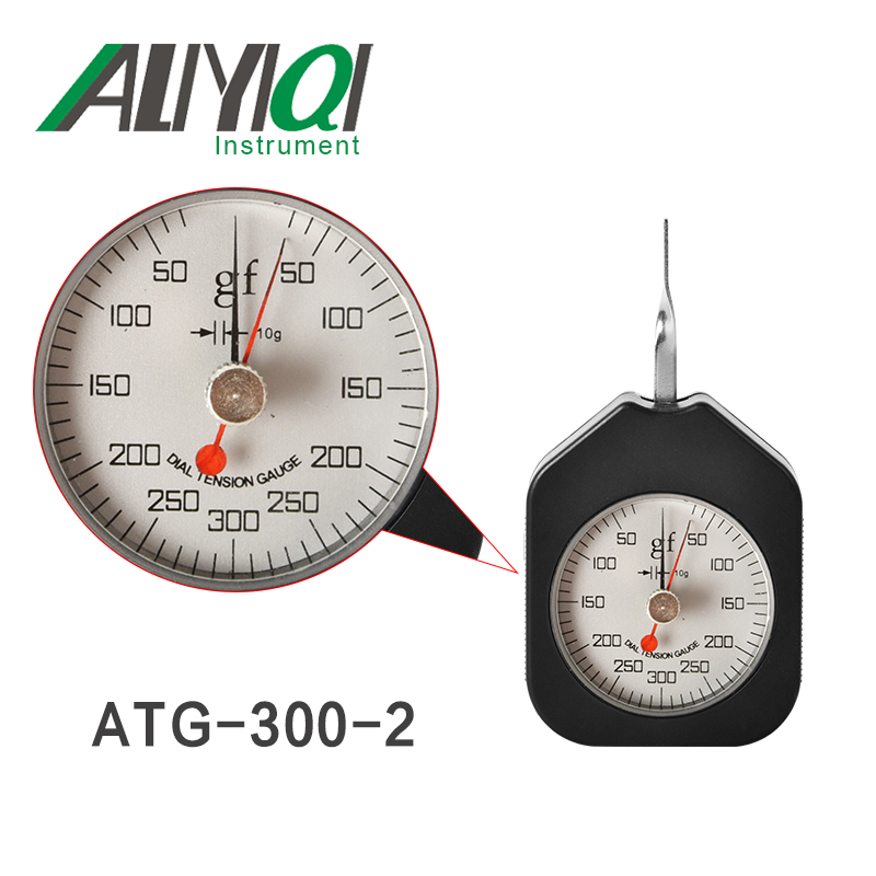 300G Wijzerplaat Spanningsmeter Tensionmeter Force Gauge Dubbele Pointers(ATG-300-2) Tensiometro