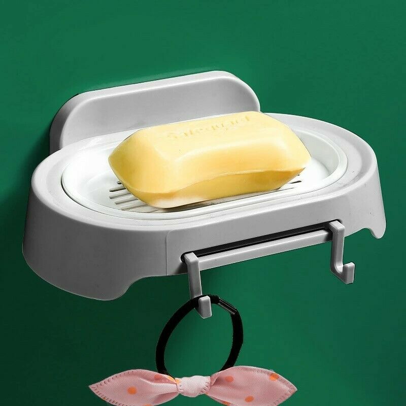 Porte-savon flexible en silicone pour salle de bain, 4 couleurs, support de rangement, boîte à savon, plateau, boîte de vidange